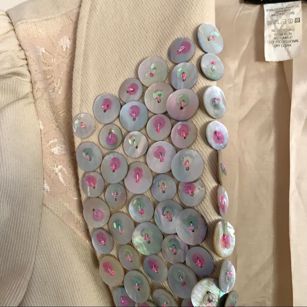 NEW Embellished sparkle denim jacket Size Small - Picture 4 of 5